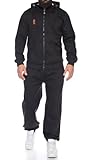 Finchman Finchsuit 1 Herren Jogging Anzug Trainingsanzug Sportanzug FMJS135, Black, L