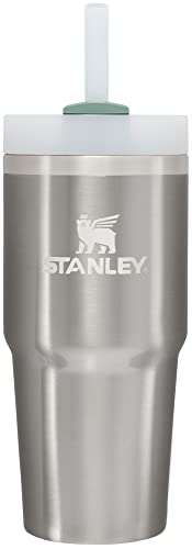 STANLEY Quencher H2.0 Tumbler with Straw 14 oz | Flowstate 3-Position Lid | Cup Holder Compatible for Travel | Insulated Stainless Steel Cup | BPA-Free | Stainless Steel Shale