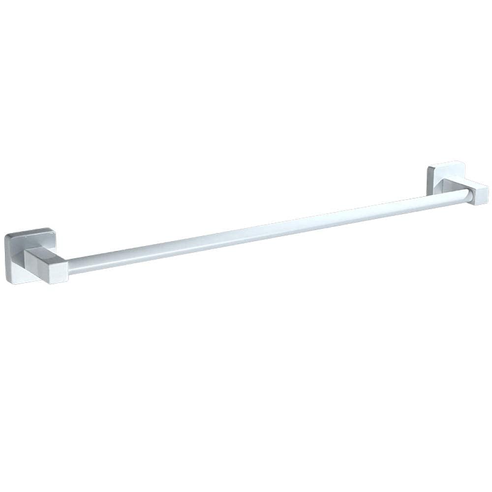 Serviette murale rack 50cm blanc pour une salle de bain ordonnée et moderne sans faire de trou