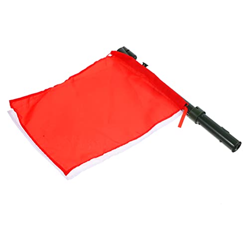 BESPORTBLE Racing Flag Waving Design Signal Flag for Horn Commanding Referee Flag for Outdoor Activities Random
