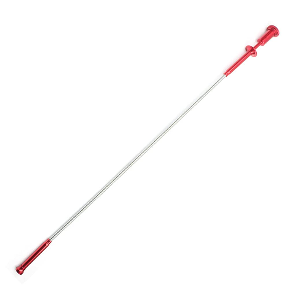 Sodeber Red, Silver Tone R Claw Pick-Up Tool 4 Claws For W/Bright Led Light Flexible Spring Magnet Grab Grabber Fingers Prongs To Claw