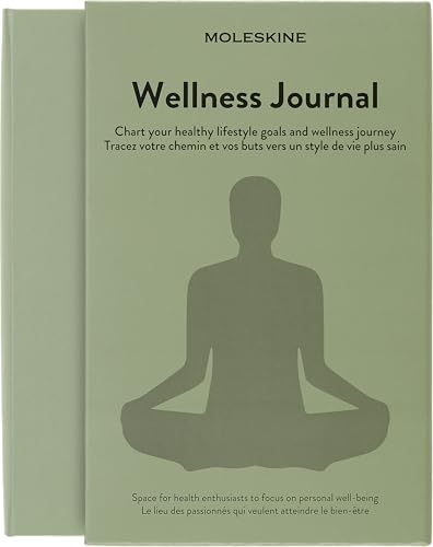 Moleskine Wellness Journal (Themen-/ Hardcover Notizbuch zur Überwachung Ihrer Gesundheits, und Fitnessziele, 13 x 21 cm, 400 Seiten)