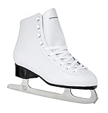 Winnwell Ice Skates for Women - White Figure Skates for Girls & Women - Great for Beginners & Recreational Female Skaters (Junior 4)