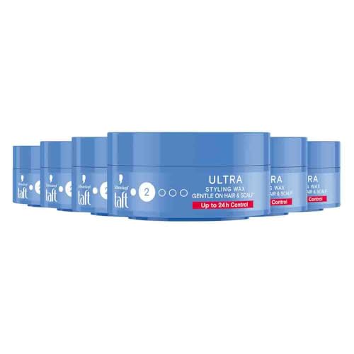 Cire coiffante Schwarzkopf Taft Ultra lot de 6 flacons de 75 ml pour fixation niveau 2