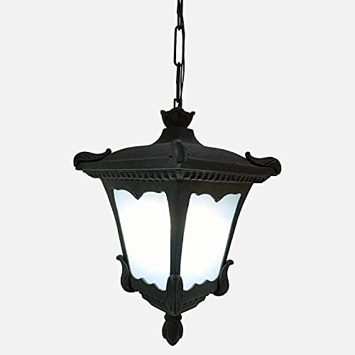 Image of E27 Holder Cast Aluminium Black Tecture Standard Hanging Light for House Lobby, Balcony & Garden