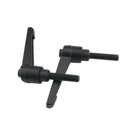 Image of 6PCS Adjustable Clamping Bar Handle M6x25mm Threaded Bolt Knob Screw Locking Quick Release Ratchet Button Handle for Milling Machine Drilling Machine Lathe Black