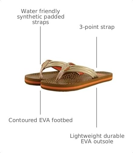 Image of REEF Girls Kids Ahi Beach Flip Flop, Soft Cushion Footbed, Water Friendly