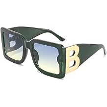 PORADAY Fashion Large Square Sunglasses for Women Men Trendy Black Thick Frame Luxury Designer Sun Glasses Modern Big Frame