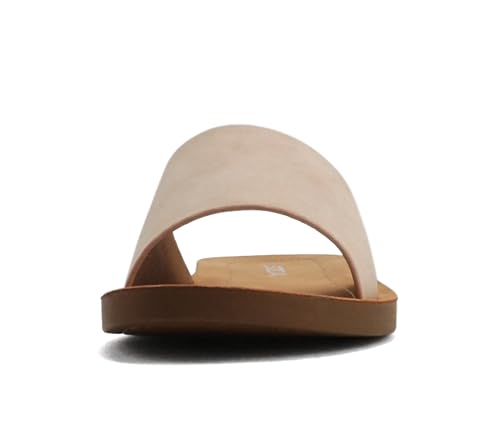 Image of Soda Shoes Efron-S Women Flip Flops Basic Plain Slippers Slip On Sandals Slides Casual Peep Toe Beach