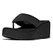 Produktbild Fitflop Damen Platfforms Wedge Toe-Post Sandals Keilsandale, Schwarz, 37 EU