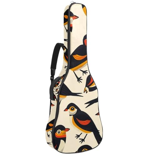 Housse guitare acoustique pour transporter votre basse en cours avec le motif Myna