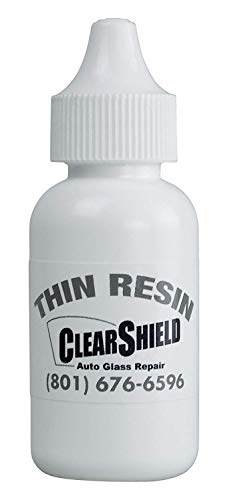 Image of Clearshield Windshield Repair Resin - Auto Glass Repair Resin - Resin for Glass Scratch Repair - 2-in-1 Thin Resin and Pit Sealer