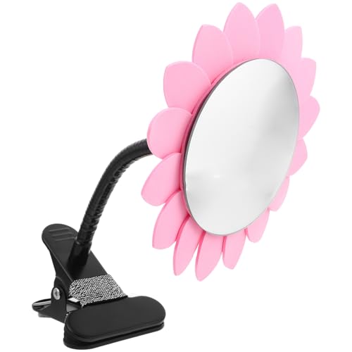 Miroir de Bureau à Pince Rose PLAFOPE Compact et Orientable