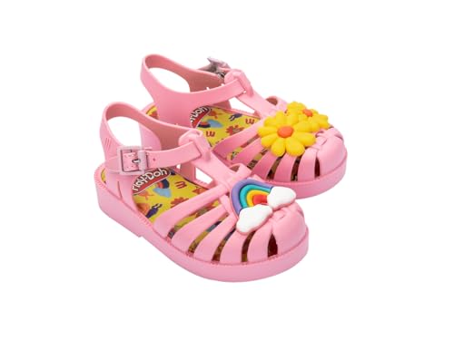 Image of mini melissa Possession Jelly Fisherman Sandal for Toddler and Kids | Iconic Fisherman Jelly Sandal for Toddlers & Girls, Adjustable Buckle, Waterproof, Bubblegum Scent, Play & Dress Shoes