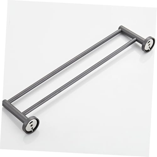 Cintre double pour serviette et étagère murale salle de bain - 6