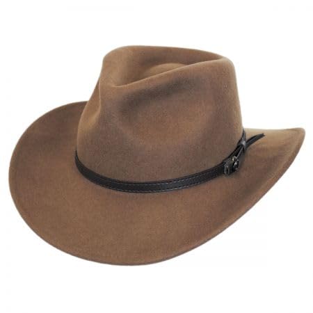 Jaxon C-Crown Fedora-Crushable (X-Large, Pecan)