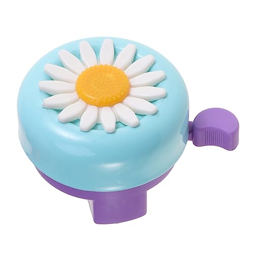Toddmomy 5stücke Teiliges Blumen Fahrradklingel Für Junge Mädchen Langlebige Kunststoffglocke Mit Klarem Einfache Montage Süßes Sonnenblumen Design in Blau-lila Rosa Blau-weiß Und Rot-weiß
