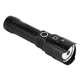 Tixiyu Ultrahelle Camping-Taschenlampe XHP160, Wiederaufladbare LED-Taschenlampe für Outdoor-Aktivitäten, Aluminium