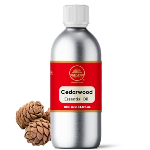 Image of Cedarwood Essential Oil 1 L (1000 ml) Pure Natural Fresh Woody Piney Scent