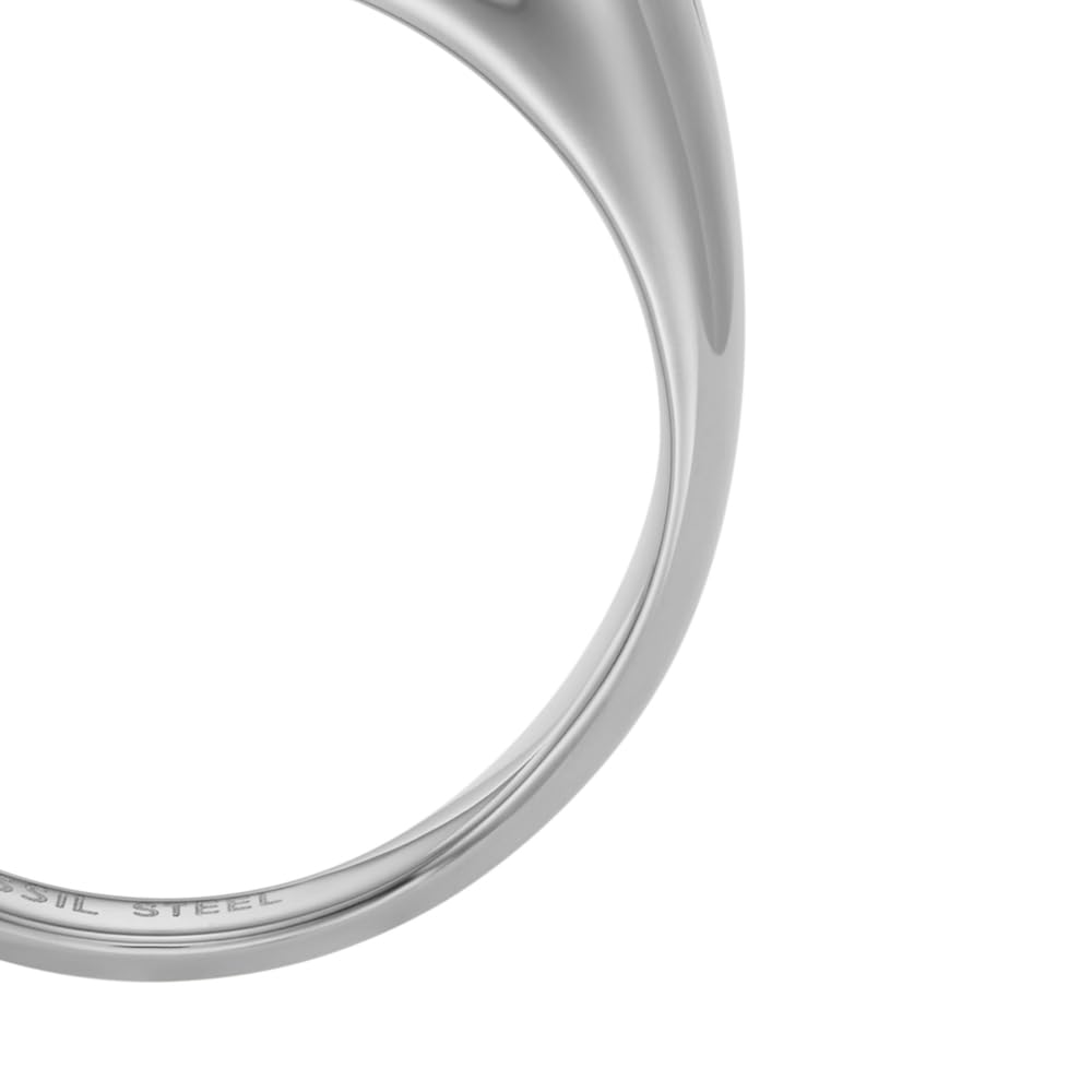 Fossil Anelli a fascia da donna in acciaio inossidabile