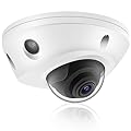 4K 8MP Mini Low Profile Dome PoE IP Camera Indoor 98 Feet Night Vision, 2.8mm Lens 105° Wide Angle, Waterproof IP67, H.265, Compatible with Uniview NVR