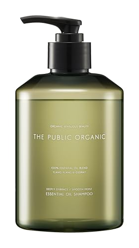 ザ パブリック オーガニック シャンプー 【ディープリーエンブレイス スムースモイスト】 本体 400mL アミノ酸 アロマ 精油 ヘアケア ノンシリコン 無添加 日本製 (シャンプー本体 400ml)