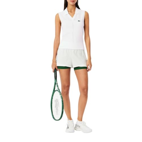 Lacoste Women's Sport Sleeveless Stretch Knit Tennis Polo Shirt4