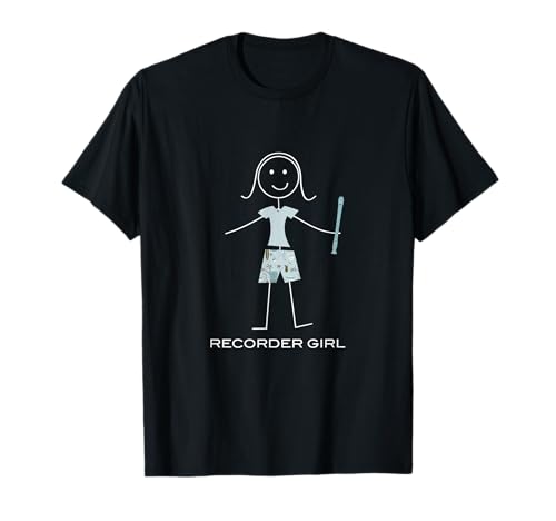 Enregistreur de femmes drôles, cadeau de flûte enregistreur T-Shirt