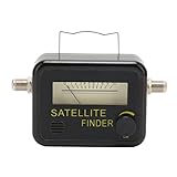 ALTA SENSIBILIDAD: Buscador de señal satelital con un medidor ultrasensible que indica pequeños cambios en la intensidad de la señal.