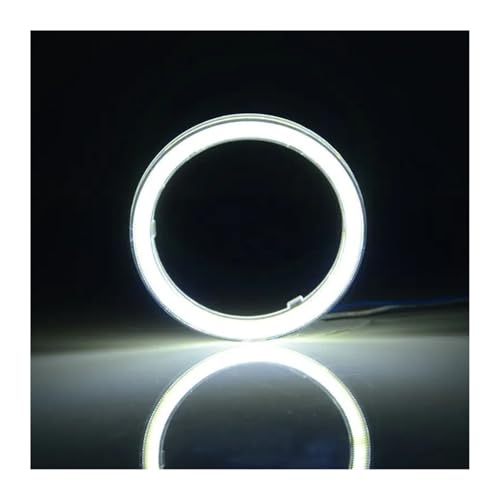 Aros LED COB 12V 70mm blanco 600K para faros de moto y coche 7