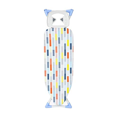 Planche à repasser réglable pliable en acier avec housse coton multicolore