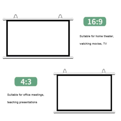 Pantalla de proyección manual de 60 pulgadas 4:3 miniatura 2