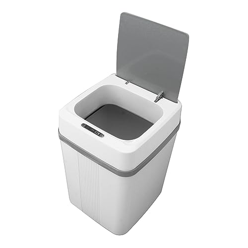Bote de basura inteligente con sensor, 12 L, rectangular