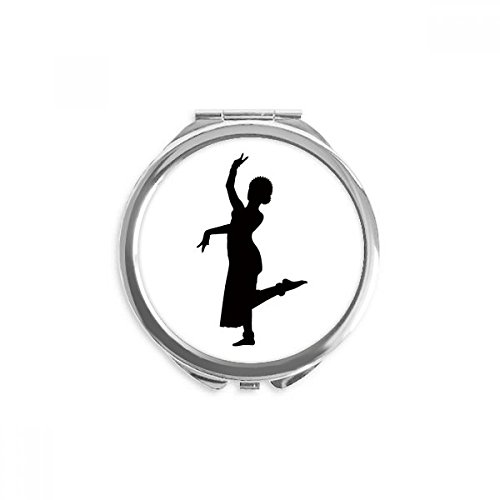 Miroir de poche danseur de paon pour maquillage rapide lors de vos sorties et séances de sport