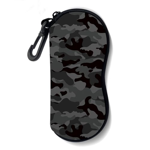 Image of Sunglasses Soft Case, Ultra Light Portable Neoprene Zipper Glasses Case for Men Women