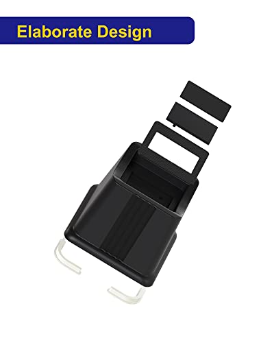 Nachell Bed Furniture Risers 4 Pack Bed Lift Risers Elevation In Height 3" Heavy Duty Rectangle Riser Blocks For Caster Wheels Or Posts Of Bed Table Couch Support Up To 2500 Lbs. (Black, 3 Inch) #TOP5