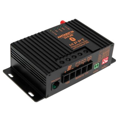 Antarion Régulateur de Charge Solaire MPPT 160W 10A Bluetooth Androïd iOS
