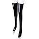 Kutocesy Leder Overknee Socken Mit Reißverschluss Oberschenkelhohe Slim Strümpfe Für Cosplay Latex Leggings Damen Stockings Bondage Dessous Fetish (XL)