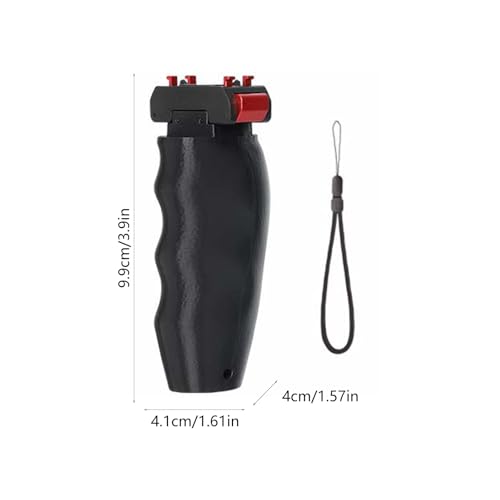Image of Shockproof Quick Release Stand Ergonomic Handle Grip for Action Camera Multiple Angled Adjustable Lightweight Stabilizer