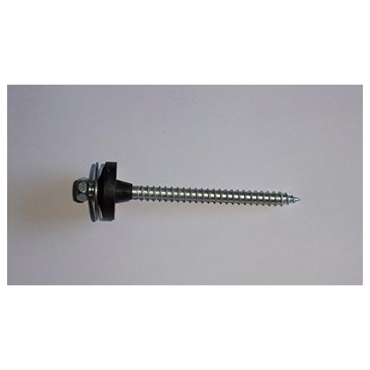 100 Stück Fassadenschrauben mit 25 mm Pilzdichtung 6,5 x 90 mm aus Edelstahl V2A für Acrylglas Befestigung auf Holzunterkonstruktionen PID