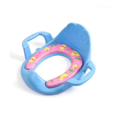 VICASKY Asiento de Inodoro Niña Asas Antideslizantes, Material Pvc Seguro, Pack de 4 Unidades para Entrenamiento en Casa Color Aleatorio