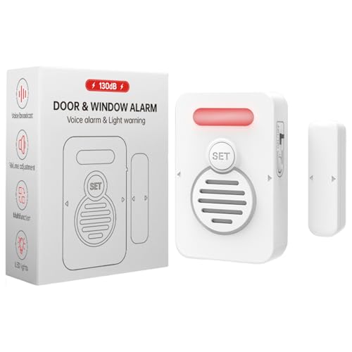 Sghtil Alarma de refrigerador, sensor de puerta inteligente, alerta de voz, recordatorio de Ajar para refrigerador, habitación, tienda, ventana, seguridad empresarial