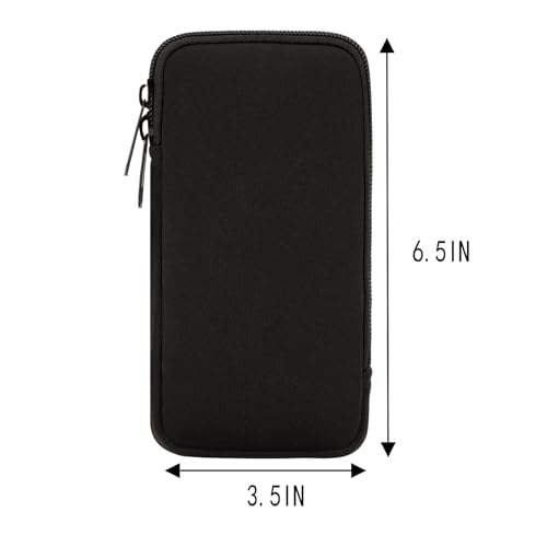 Image of Tampon Storage Bag, Neoprene Tampon Organizer Case with Zipper Small Pouch for Feminine Products Portable Period Bags for Women,Ladies (Black)