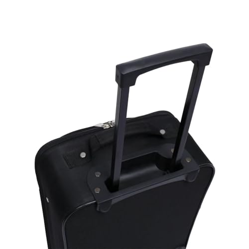 18" Softside Carry-On Luggage Suitcase, Black3
