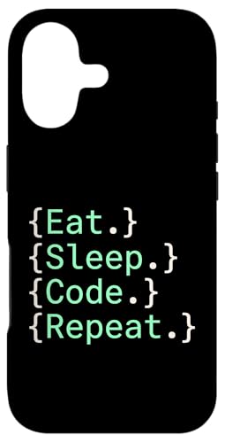 Eat Sleep Code Repeat �\�t�g�E�F�A�J���� �X�}�z�P�[�X iPhone 17 �p