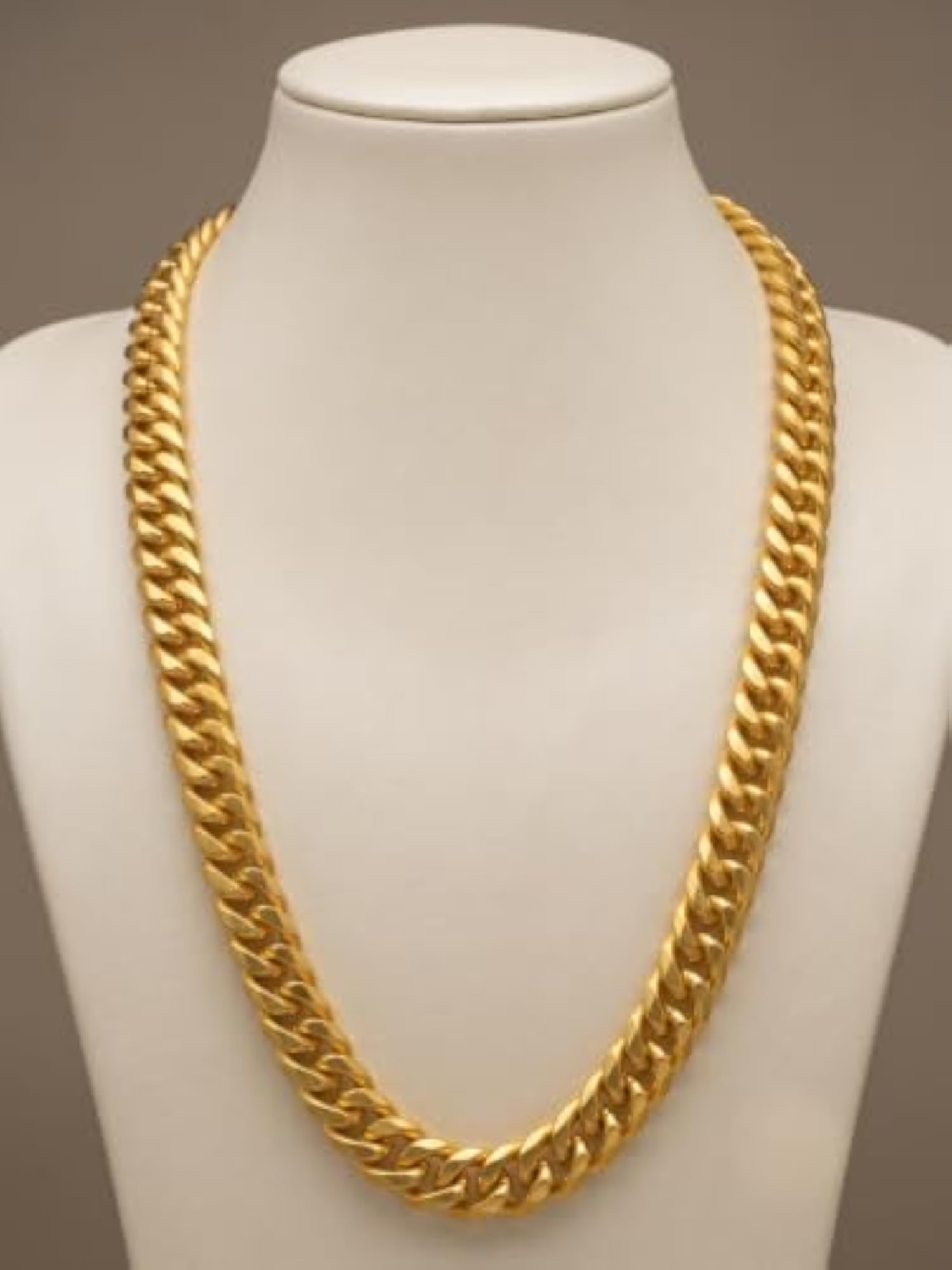 One Gram Gold Chain for Men, 18 Inch Stylish Necklace