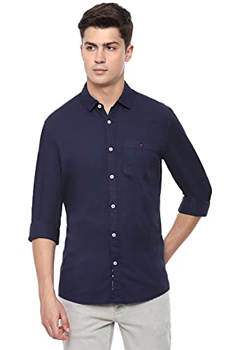Image of Louis Philippe Men's Solid Slim Fit Shirt