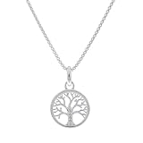 THOMAS SABO Damen-Kette mit Anhänger 925 Silber Zirkonia weiß Brillantschliff 42 cm - SCKE150145