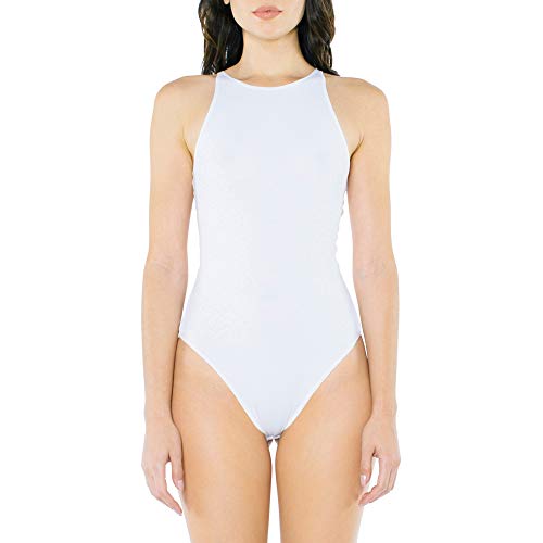 Bodysuit sans manches American Apparel en coton stretch pour femme en noir