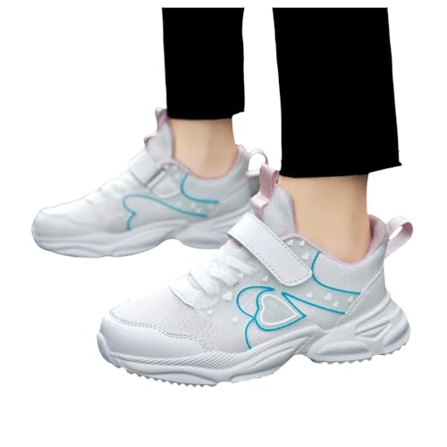 IWIHMIV Girls' Athletic Shoes Girls Slip On Shoes Breathable Toddler Running Walking Sports Sneakers2